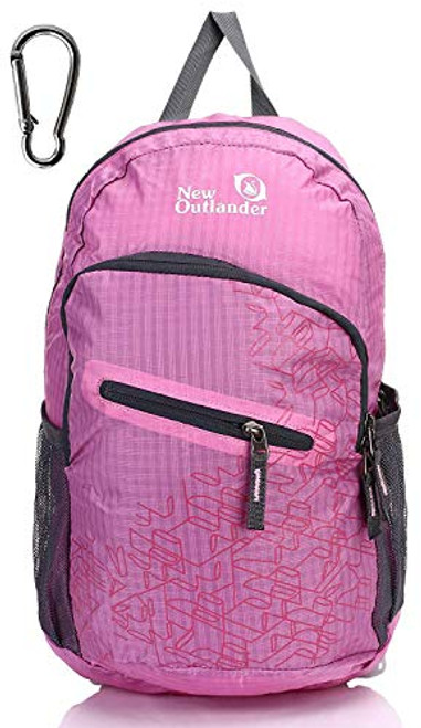 Outlander Packable Handy Lightweight Travel Hiking Backpack Daypack  Pink