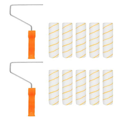 10PCS 9 Inch Paint Roller Cover  Naps for Paint Roller  Covers for Paint Rollers  Brush Roller Naps House Painting  Paint Roller Kit with 2 Frames 10PCS 9 Inch Paint Roller Cover  Naps for Paint Roller  Covers for Paint Rollers  Brush Roller Naps House Painting  Paint Roller Kit with 2 Frames