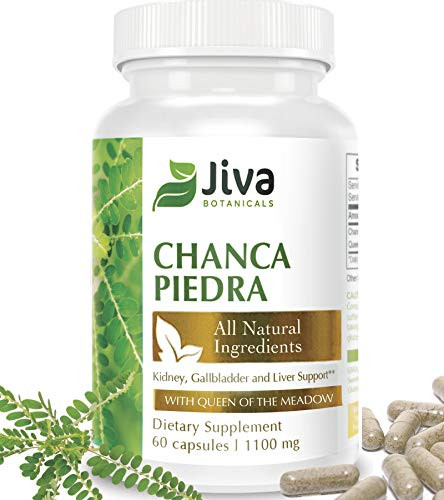 Chanca Piedra 1100 mg High Potency Kidney Stone Dissolver  Herbal Kidney Cleanse and Stone Breaker  with Queen of The Meadow - by Jiva Botanicals