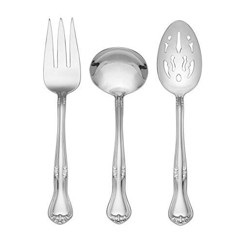 Gorham Valcourt 3-Piece Stainless Flatware Hostess Set