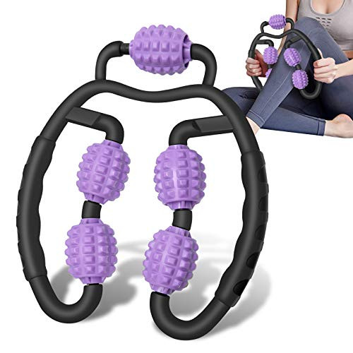 Muscle Roller  Flexible Massage Stick Foam Roller Handle for Legs and Arms  Massage Roller Deep Massage Tool for Relieve Muscle Soreness Stiffness and Tight Muscles