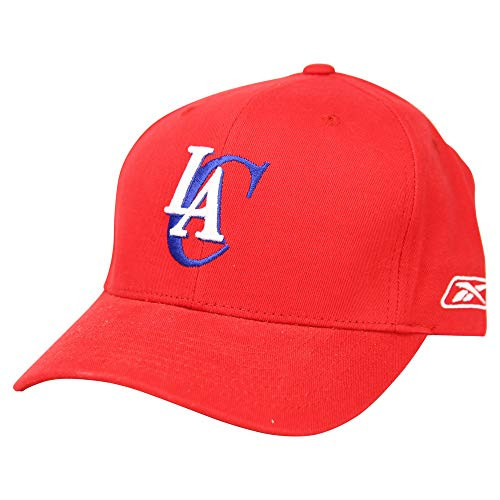 NBA Classic Retro Logo Baseball Cap Hat Los Angeles Clippers Red