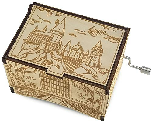 TheLaser sEdge  Hogwarts Castle with The Music of Hedwig s Theme  Personalizable Laser Engraved Music Box Standard