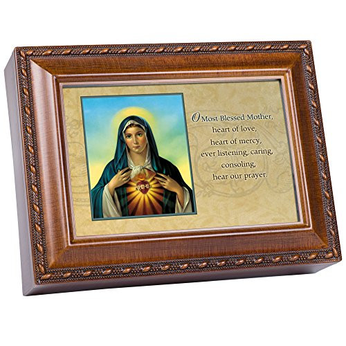 Cottage Garden Immaculate Heart Woodgrain Music Box/Jewelry Box Plays Ave Maria Cottage Garden Immaculate Heart Woodgrain Music Box/Jewelry Box Plays Ave Maria