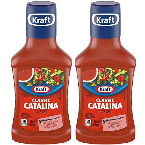 Kraft Classic Catalina Dressing  Rich and Tangy  8 oz Pack of 2