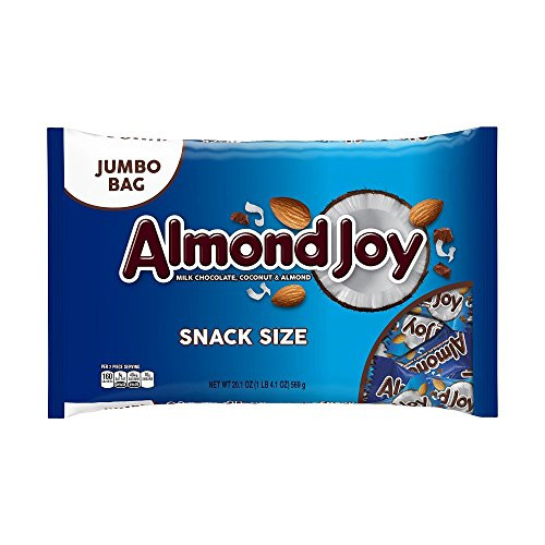 Almond Joy Chocolate Coconut Candy bar Snack Size 20-1 Oz Almond Joy Chocolate Coconut Candy bar Snack Size 20-1 Oz