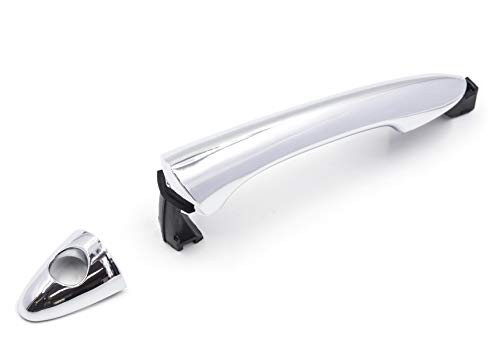 Otois Front Left Exterior Chrome Door Handle 826513S010 826523S010 Keyhole Cover for Hyundai Sonata 2011 2014 Otois Front Left Exterior Chrome Door Handle 826513S010 826523S010 Keyhole Cover for Hyundai Sonata 2011 2014