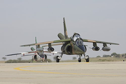 Posterazzi Alpha Jets of the Portuguese Air Force taxiing at Beja Portugal Poster Print  17 x 11