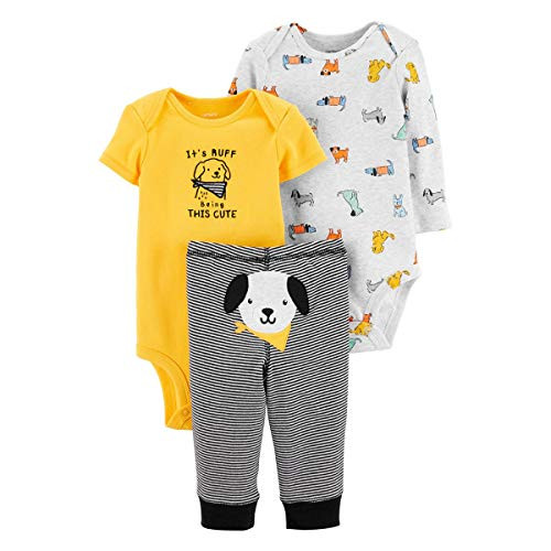 Carter s Baby Boy s 3-Piece Bodysuits and Pants Set 9 Months  Multicolour