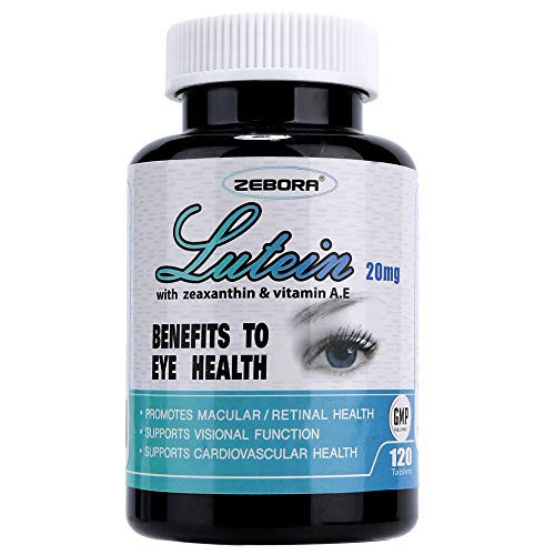 Eye Vitamins 20mg Lutein   4mg Zeaxanthin and VIT A E for Vision and Eyes Health Supplements  Promotes Retinal and Macular Health  Based on AREDS 2 