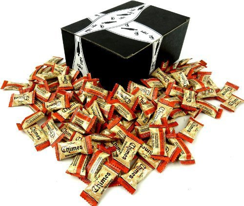 Chimes Orange Ginger Chews  1 lb Bag in a BlackTie Box