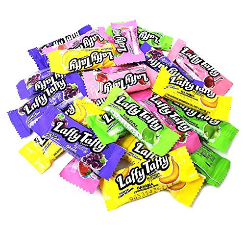 Assorted Flavor Laffy Taffy Candy Bars - Strawberry  Banana  Grape  Sour Apple  Cherry Flavor Party Favorite Mix  Bulk Pack  3 Lbs