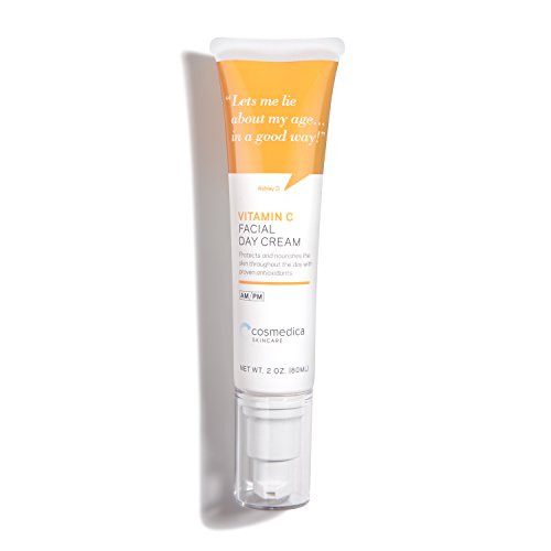 Cosmedica Skincare Vitamin C Facial Moisturizer - 15  Vit C Facial Day Cream - 2 oz