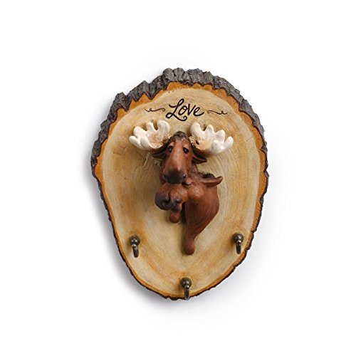 DEMDACO Big Sky Carvers Moose Love Key Hook