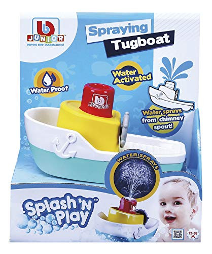 Toysmith Splash  n Play Spraying Tugboat Bath Toy