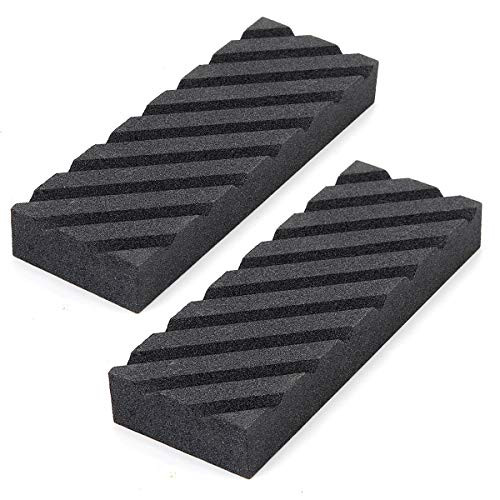 2 Pack Flattening Stone  Coarse Sharpening Stones Flattener  Whetstone Fixer with Grooves and Rough Grit  Flattening Tool for Whetstone  Oil Stones