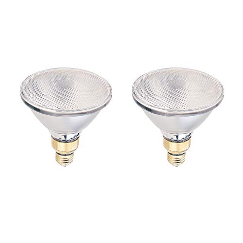90W PAR38 Halogen Flood Light Bulb  2700K Soft White  1700 Lumens  Dimmable  E26 Medium Base  120V 2 Pack