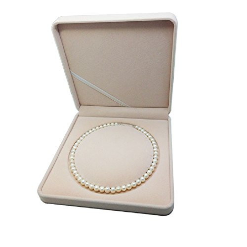 JunningGor Jewelry Set Velvet Box Necklace Earring Ring Necklace Bracelet Gift Display Case Wedding Jewelry Storage Holder Beige for Pearl Necklace JunningGor Jewelry Set Velvet Box Necklace Earring Ring Necklace Bracelet Gift Display Case Wedding Jewelry Storage Holder Beige for Pearl Necklace