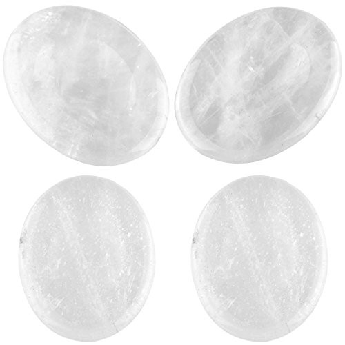 mookaitedecor Rock Quartz Thumb Worry Stone Pocket Palm Stones Crystal Healing Reiki Stress Relief Pack of 4 Oval Shape mookaitedecor Rock Quartz Thumb Worry Stone Pocket Palm Stones Crystal Healing Reiki Stress Relief Pack of 4 Oval Shape