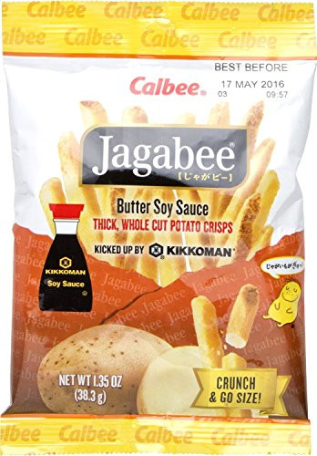 Calbee Jagabee Butter Soy Potato Sticks  1-4 Ounce Pack of 8