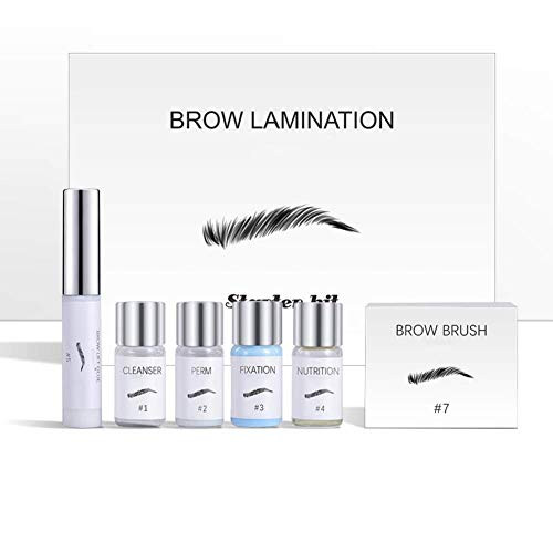 Eyerow Lamination Kit Professional Eyebrow Perm Kit-DIY 3D Perming Eyebrow Lift Kit For Brows-Eyebrow Lifting Styling Eyebrow Extension Kit with Y Shape Brushes for Women Suitable for Salon