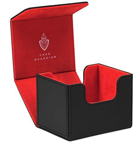 Card Guardian - Premium Deck Box for 100 Cards for Trading Card Games TCG Black