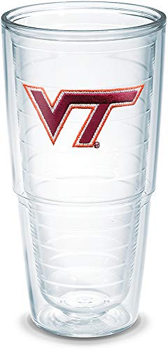 Tervis Virginia Tech University Emblem Individual Tumbler  24 oz  Clear -