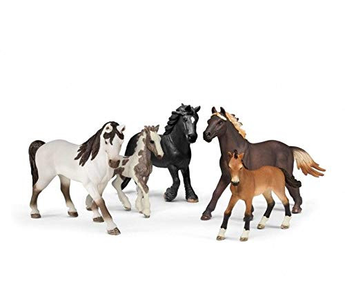 Schleich 5 Horses Collectors Pack Figurine Toys, Multicolor