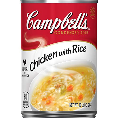 Campbell s Condensed Chicken with Rice Soup  10-5 Ounce Pack of 12