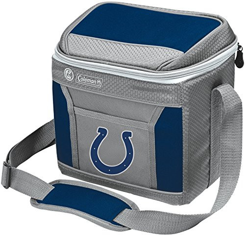 Coleman NFL Soft-Sided Insulated Cooler and Lunch Box Bag 9-Can Capacity Indianapolis Colts Coleman NFL Soft-Sided Insulated Cooler and Lunch Box Bag 9-Can Capacity Indianapolis Colts