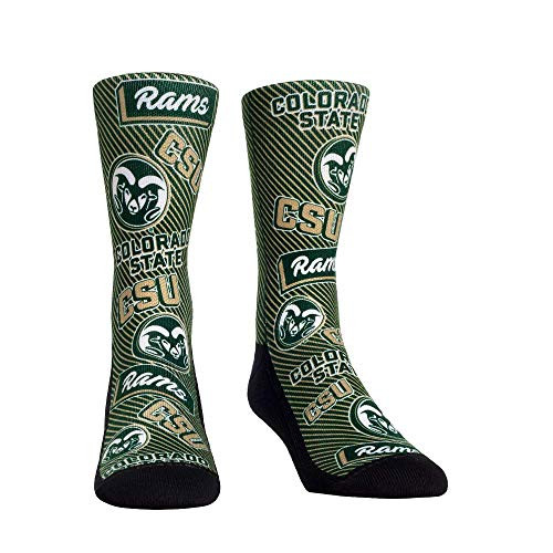 NCAA Super Premium College Fan Socks L-XL  Colorado State Rams - Logo Statement