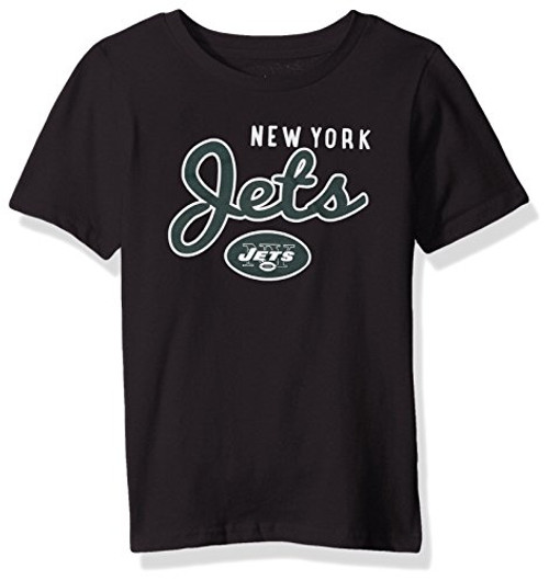 Outerstuff NFL Boys 4-7 Big Game Short Sleeve Tee-Black-L7 New York Jets Outerstuff NFL Boys 4-7 Big Game Short Sleeve Tee-Black-L7 New York Jets