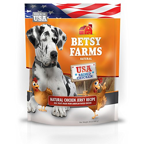 Betsy Farms Natural Chicken Jerky Recipe Dog Treats - Chicken Jerky Dog Treats  24 Oz