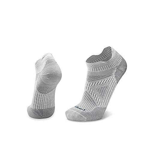 Le Bent Le Sock Run Ultra Light Micro Tab Running Sock Bright White  L
