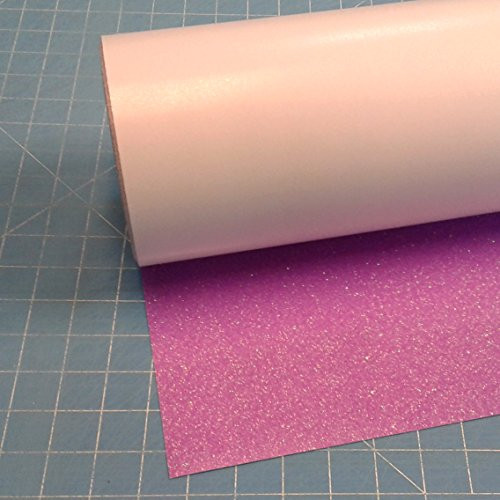 Purple Siser Neon Glitter 20" x 5' Iron on Heat Transfer Vinyl Roll, HTV