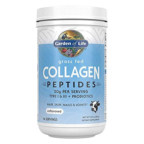 Garden of Life Grass Fed Collagen Peptides Powder - Unflavored 14 Servings - Collagen Powder For Women Men Hair Skin Nails Joints Collagen Protein Powder Collagen Supplements Hydrolyzed Keto Garden of Life Grass Fed Collagen Peptides Powder - Unflavored 14 Servings - Collagen Powder For Women Men Hair Skin Nails Joints Collagen Protein Powder Collagen Supplements Hydrolyzed Keto