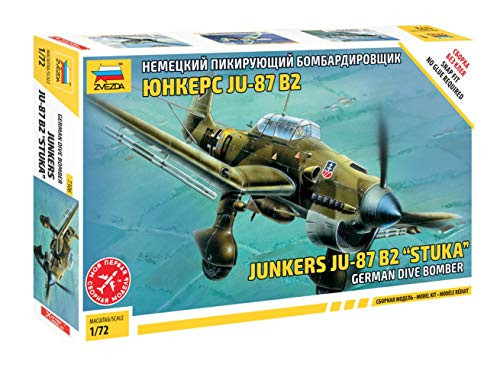 Zvezda JU-87B2 Stuka - German Dive Bomber - 1 72 Scale Zvezda JU-87B2 Stuka - German Dive Bomber - 1 72 Scale