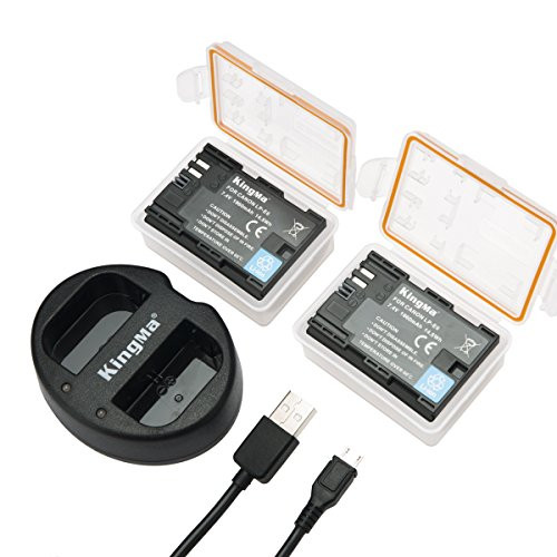 LP-E6 KingMa Camera Battery Charger Set for Canon LP-E6, LP-E6N and Canon EOS 5D Mark IV,EOS 5D Mark III,EOS 5D Mark II,EOS 6D,EOS 7D,EOS 7D Mark II,EOS 60D,EOS 70D,EOS 80D,XC10