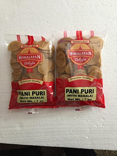 Himalayan Delight Ready-to-Cook Pani Puri with Masala - 7 Ounces Pack of 2