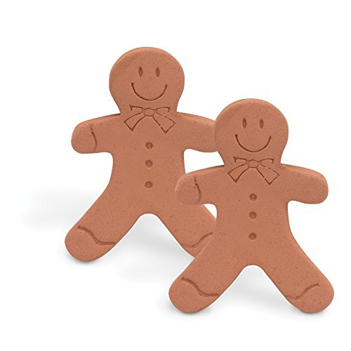 Brown Sugar Bear Original Brown Sugar Saver and Softener  Terracotta  Gingerbread Girl  Set of 2