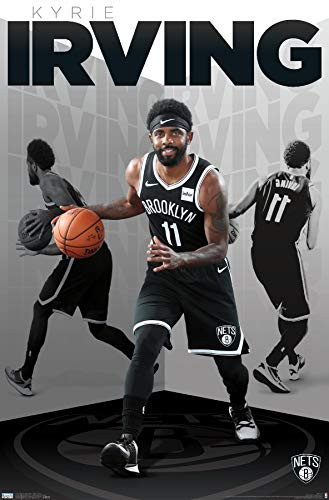 Trends International NBA Brooklyn Nets - Kyrie Irving 19 Wall Poster  22-375  x 34   Premium Unframed Version