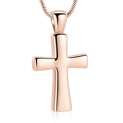 zeqingjw Cross Urn Necklaces Cremation 