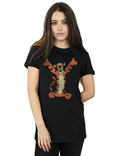 Disney Women s Winnie The Pooh Classic Tigger Boyfriend Fit T-Shirt X-Large Black