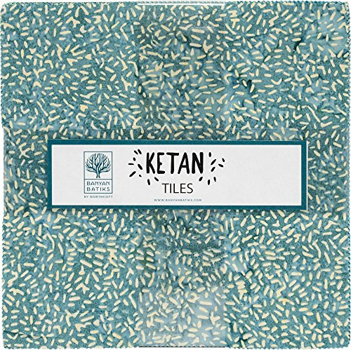 Banyan Batiks Ketan Washed Ashore Tiles 42 10-inch Squares Layer Cake Northcott