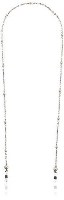 1928 Jewelry  Boutique Gifts  Silver-Tone Chain and Simulated Pearl Eyeglass Holder  30