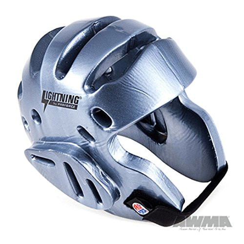 ProForce Lightning Sparring Headgear - Silver - Medium