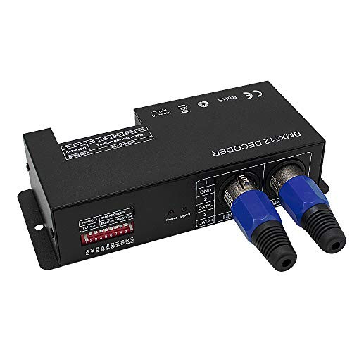 High Power 3 Channel 8A-CH Dmx Led Controller Led DMX 512 Decoder Dimmer Driver DC12V-24V for led rgb strip or lights