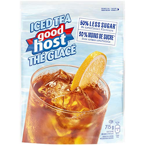 GOODHOST Original Iced Tea Mix  Less Sugar  715g Pouch - Imported from Canada