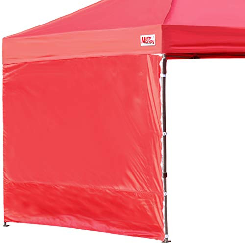 MASTERCANOPY Instant Canopy Tent Sidewall for 10x10 Pop Up Canopy 1 Pack 10x10 Feet  Red