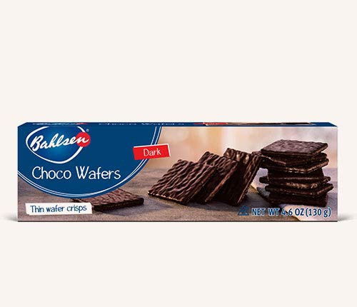 Choco Wafers Dark Chocolate Cookies 2 boxes by Bahlsen- Wafers covered with European Chocolate - 4-6 oz boxes Choco Wafers Dark Chocolate Cookies 2 boxes by Bahlsen- Wafers covered with European Chocolate - 4-6 oz boxes